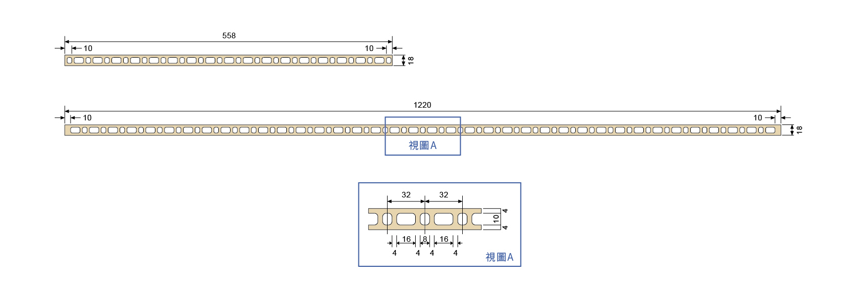 南亞中空發泡板18mm規格表